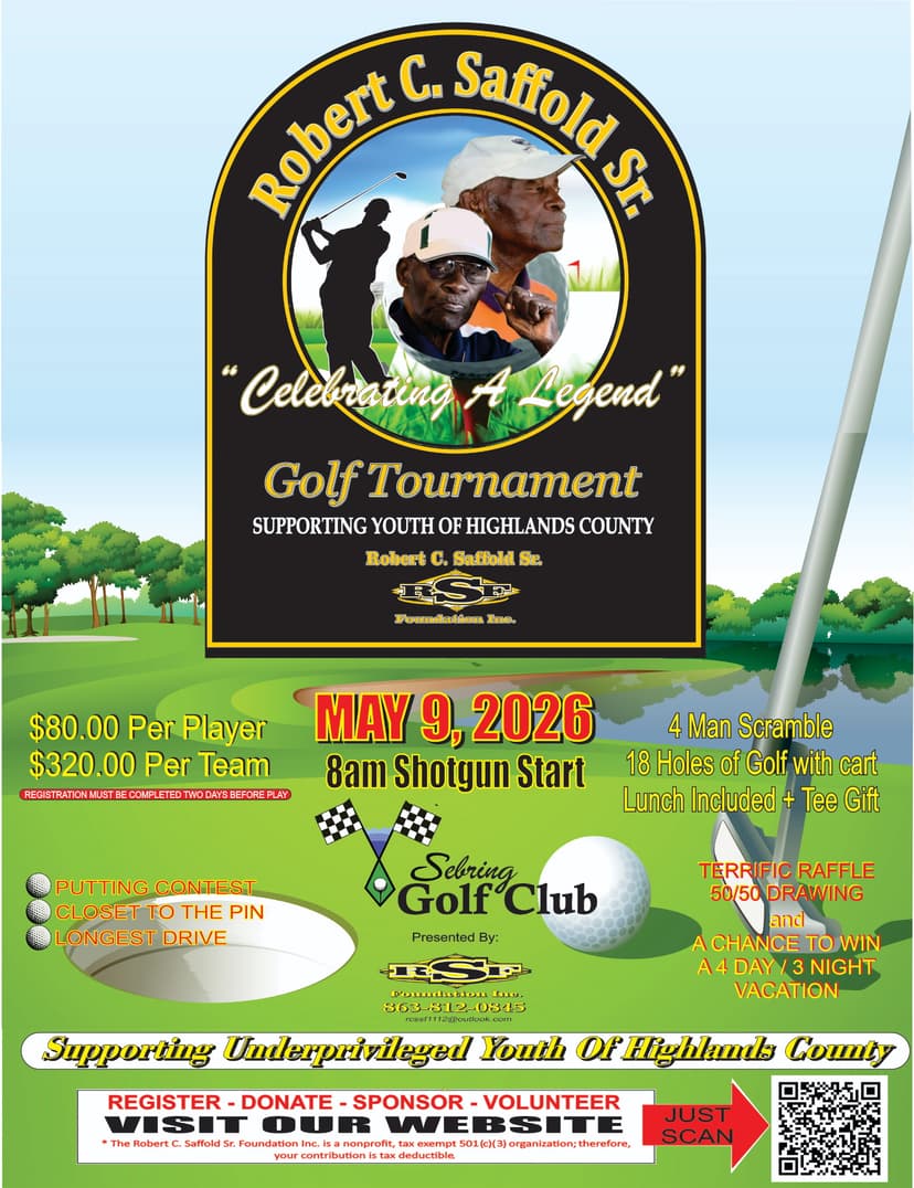 Robert C. Saffold Sr. Memorial Charity Golf Tournament